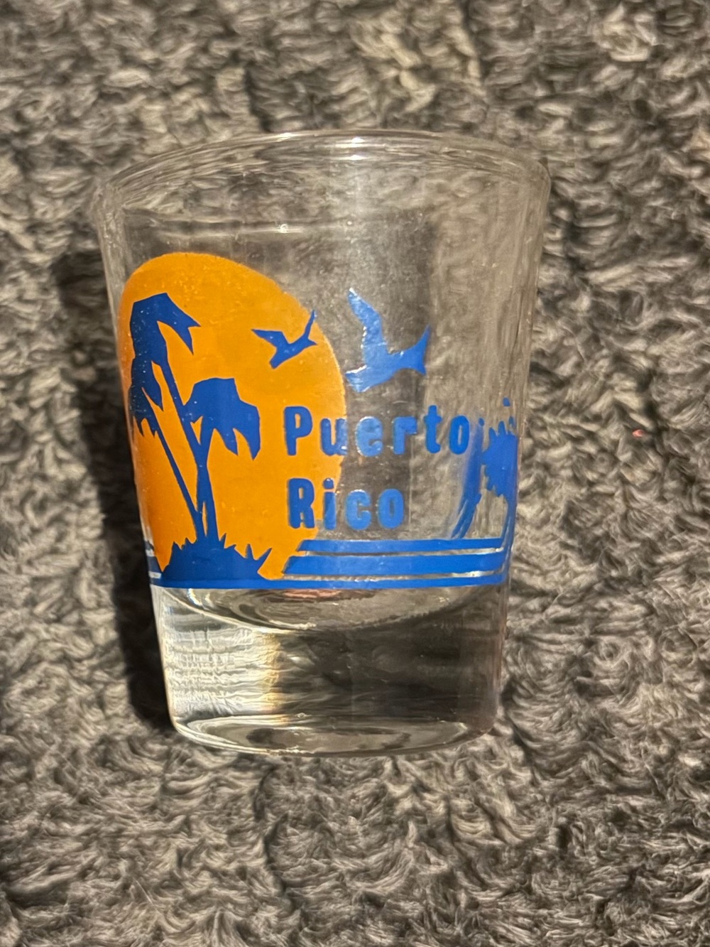 Puerto Rico sunrise shot glass